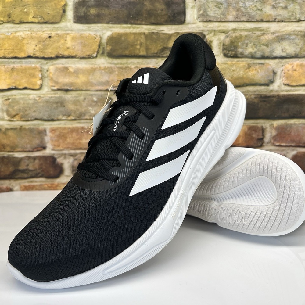 Adidas Supernova Ease Mens 8.5 Running Shoes Core Black Cloud White Charcoal